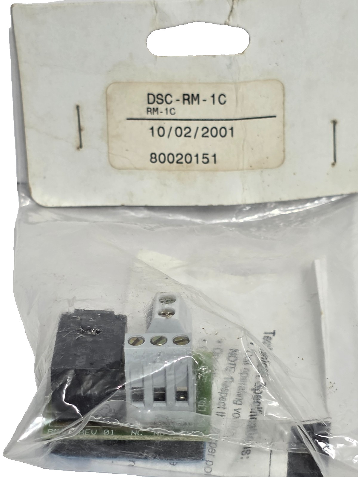 DSC RM-1C 12V Single Relay Module PCB ULC