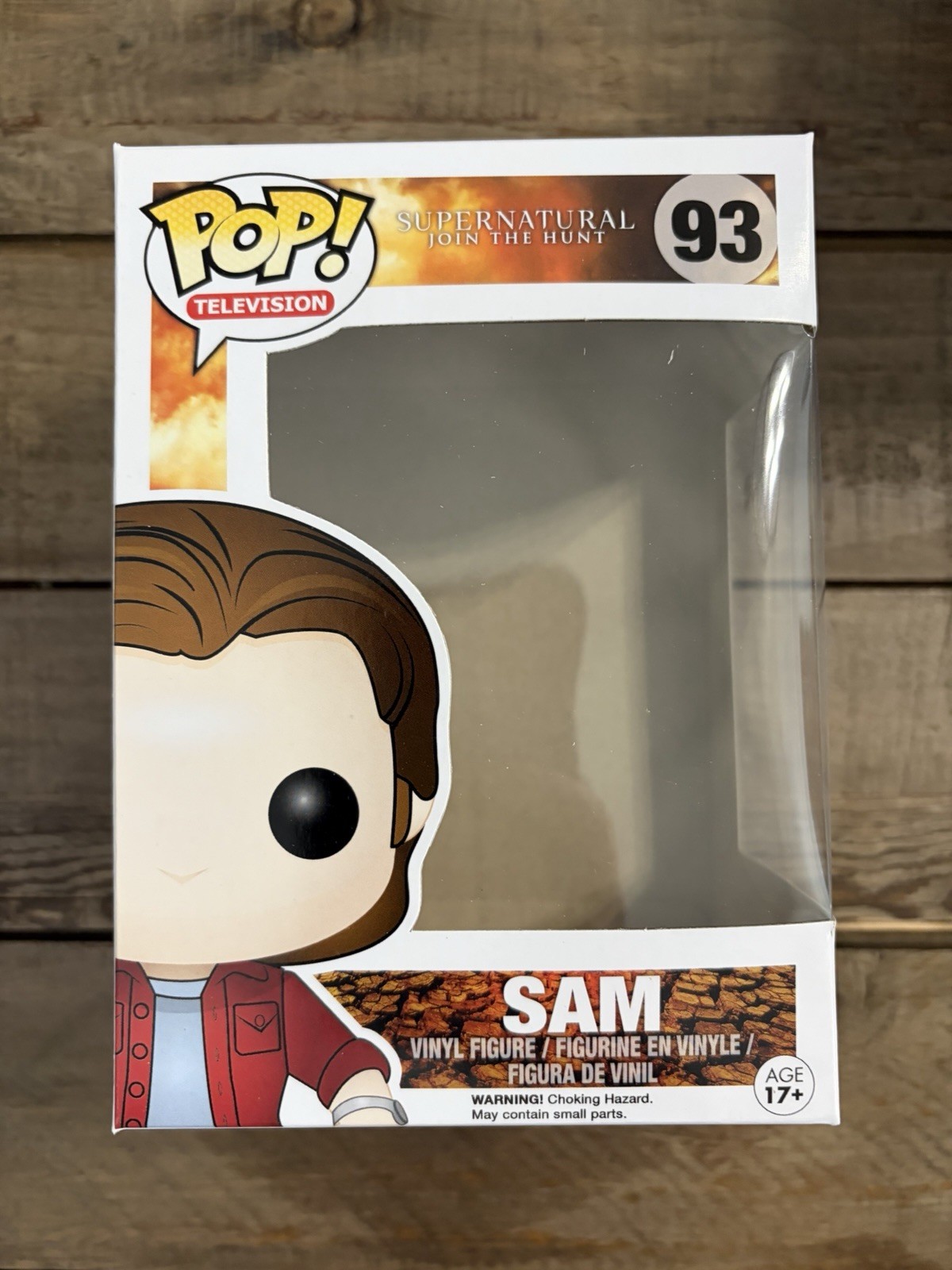 Funko POP BOX ONLY #93 Sam Winchester Supernatural Empty Replacement