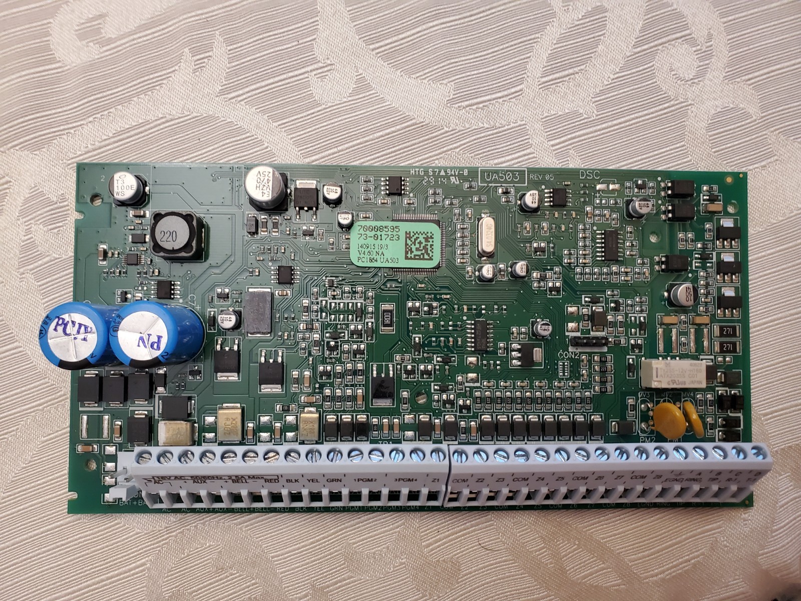 DSC PC1864 V4.60 PowerSeries 8-84 Zone Alarm System Board Only