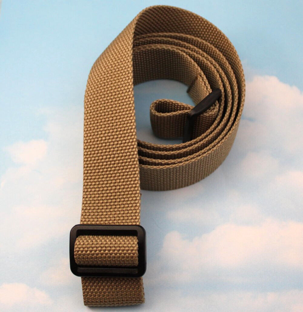 RIFLE SLING ~ 1 1/4" DESERT SAND POLYPRO ~ 1.25" x 52"