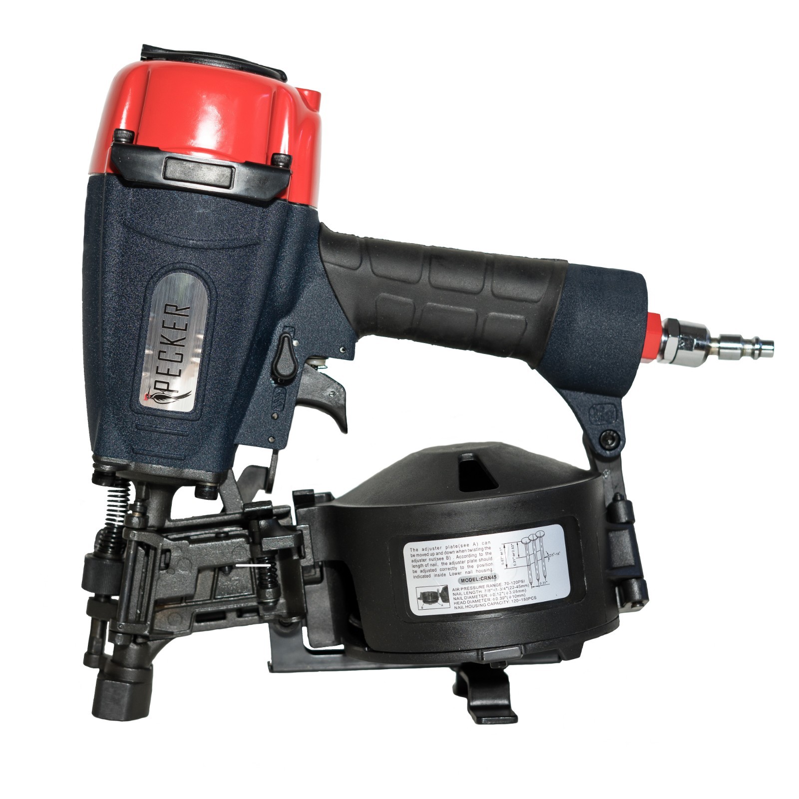 Pecker Coil Roofing Nailer CRN45P 7/8-Inch to 1-3/4-Inch