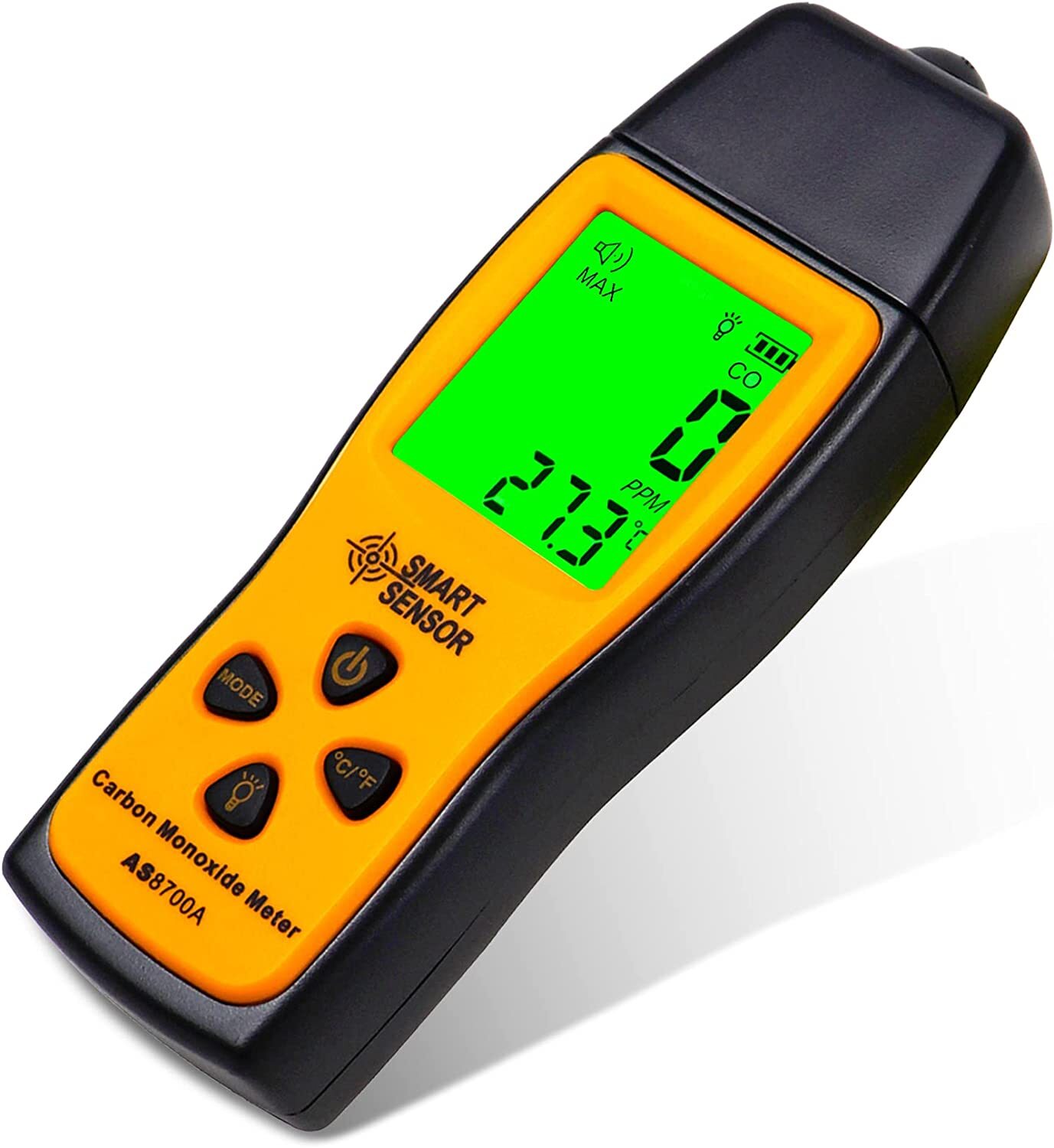 Portable Handheld Carbon Monoxide CO Gas Detector High Precision PPM Temp Alarm