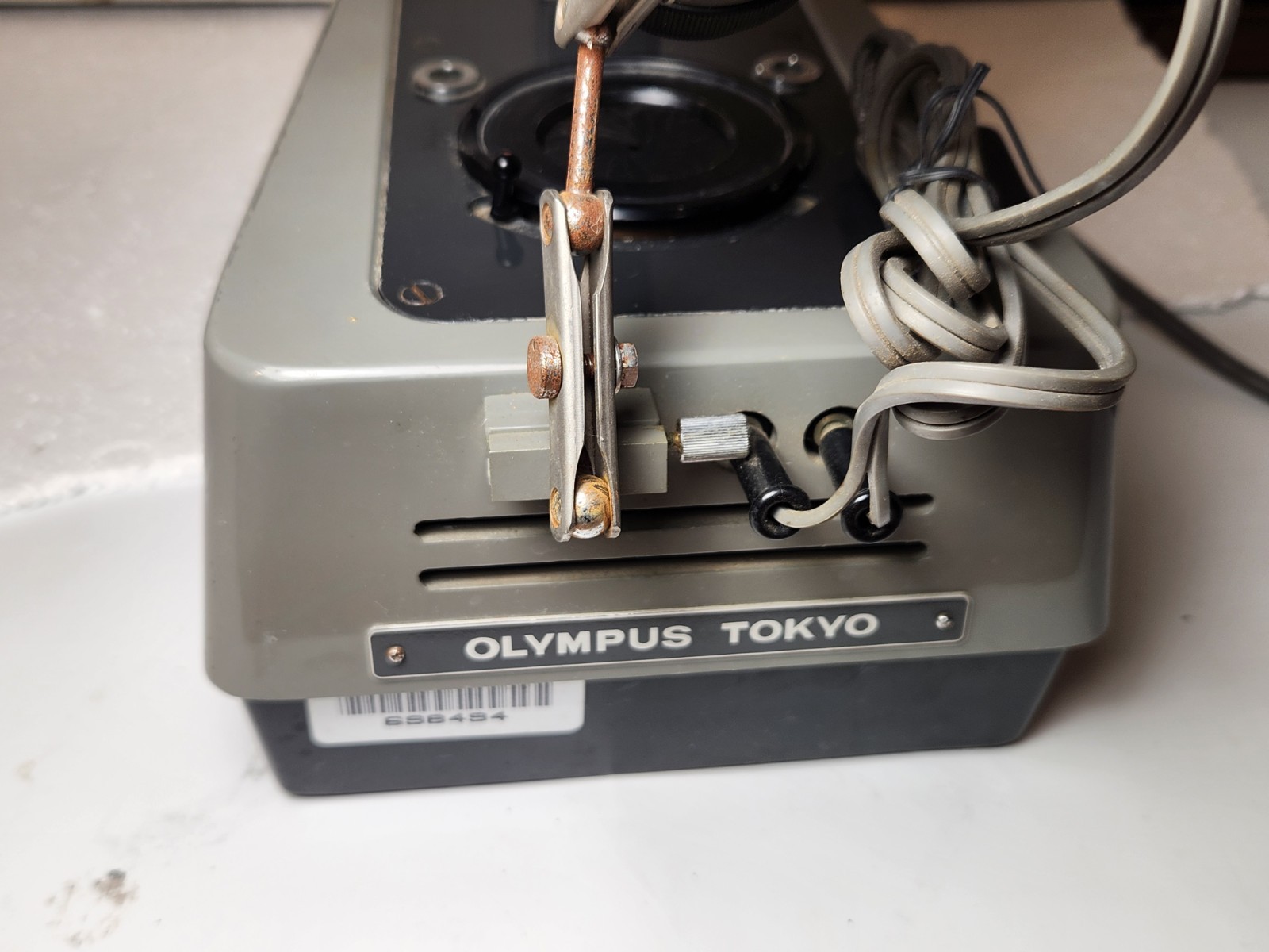 Vintage Olympus Tokyo JM Labratory Stereoscopic Microscope 222406 Working