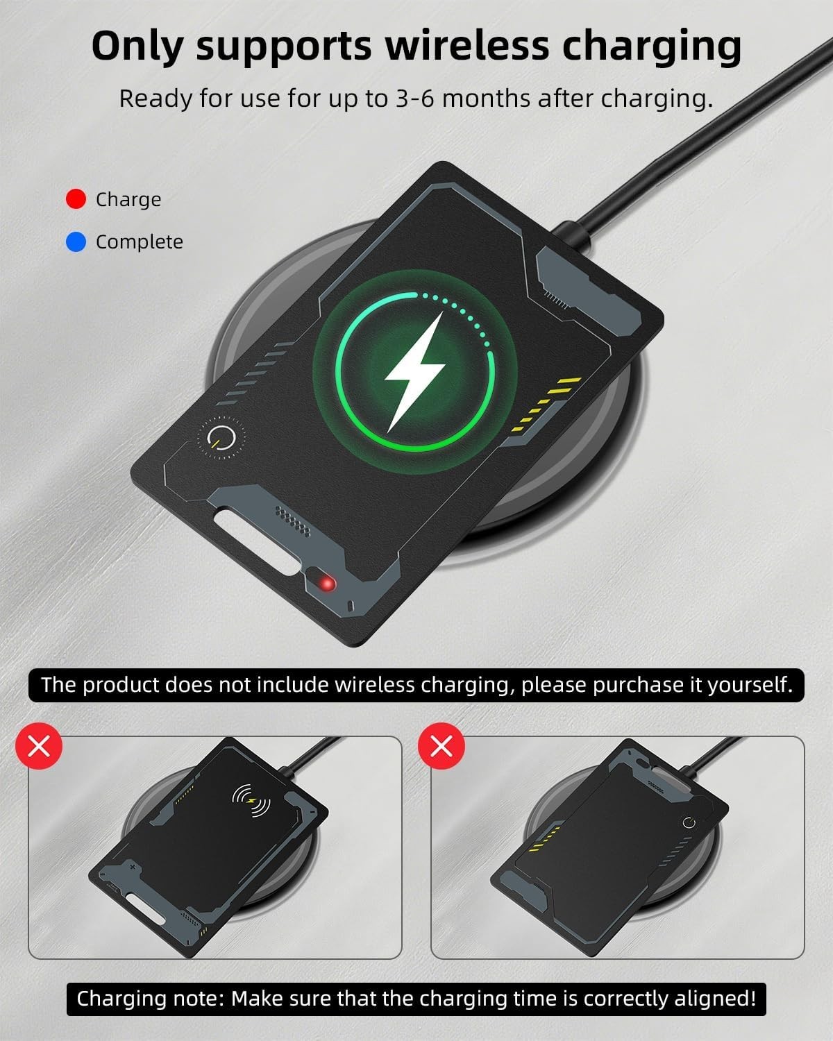 Wallet Tracker Card Android, Waterproof Smart Card Luggage Tracker Compatibl...