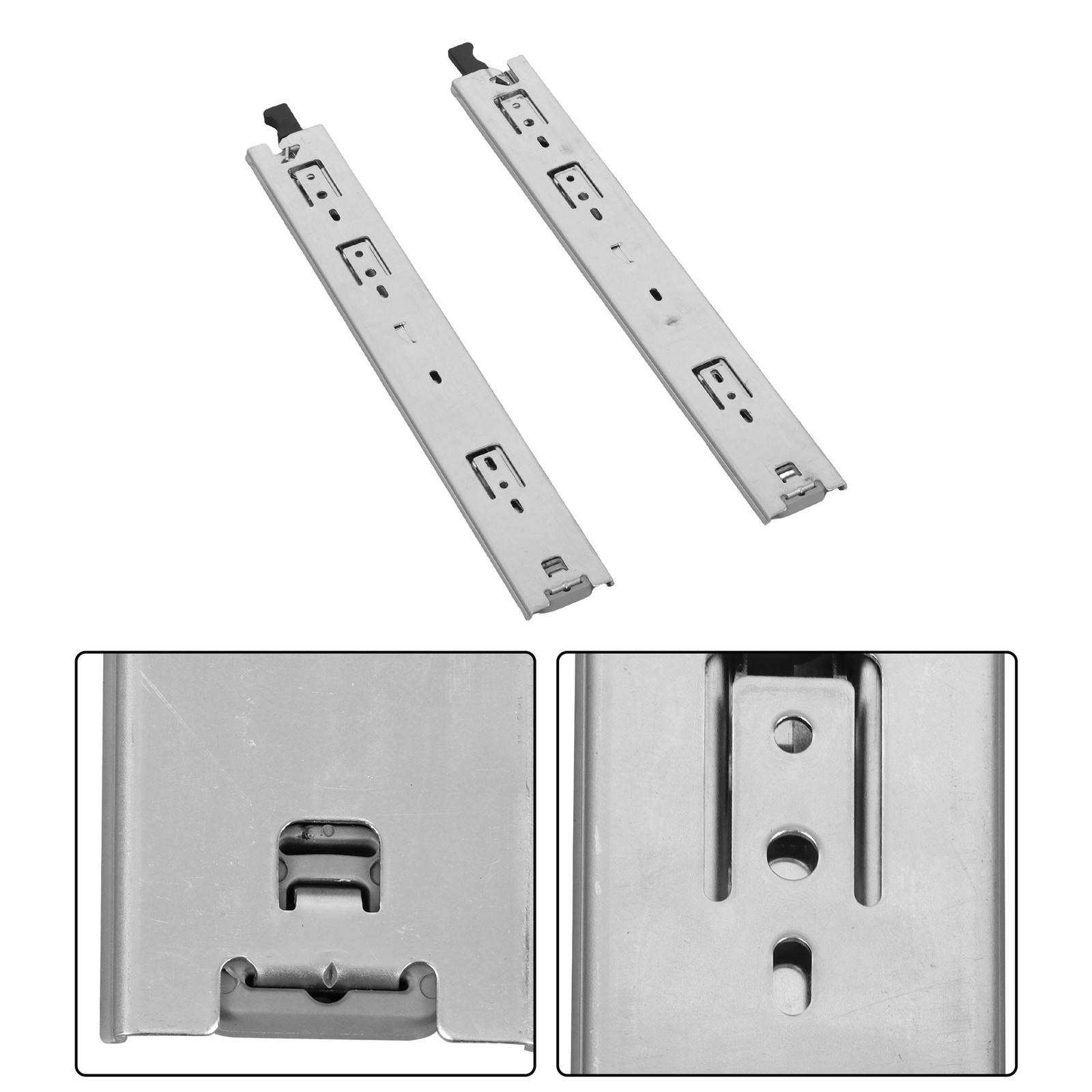 LABLT 1Pair 14inch Drawer Slides 150 lbs Load Capacity Side Mount Extension