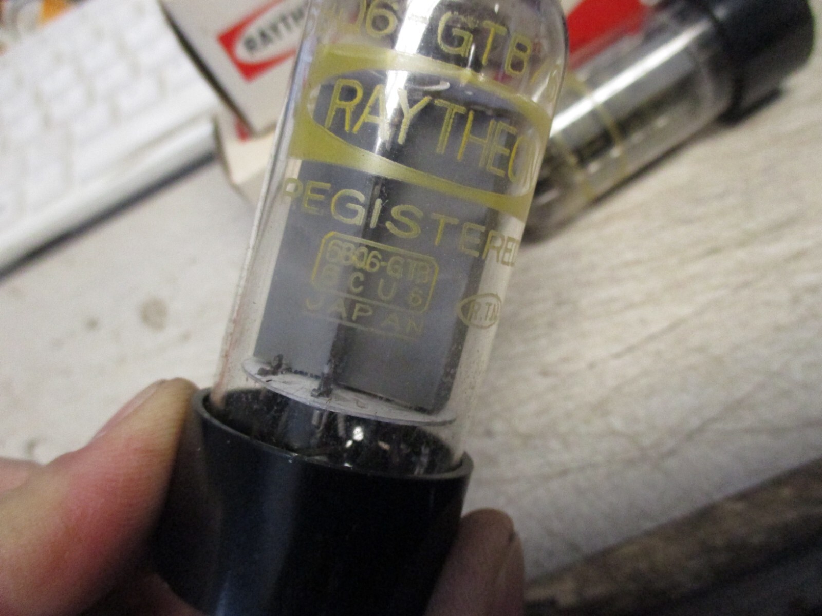 NOS Vintage Sylvania Made in USA Electronic Tubes 6BQ6GTB 6CU6 QTY2