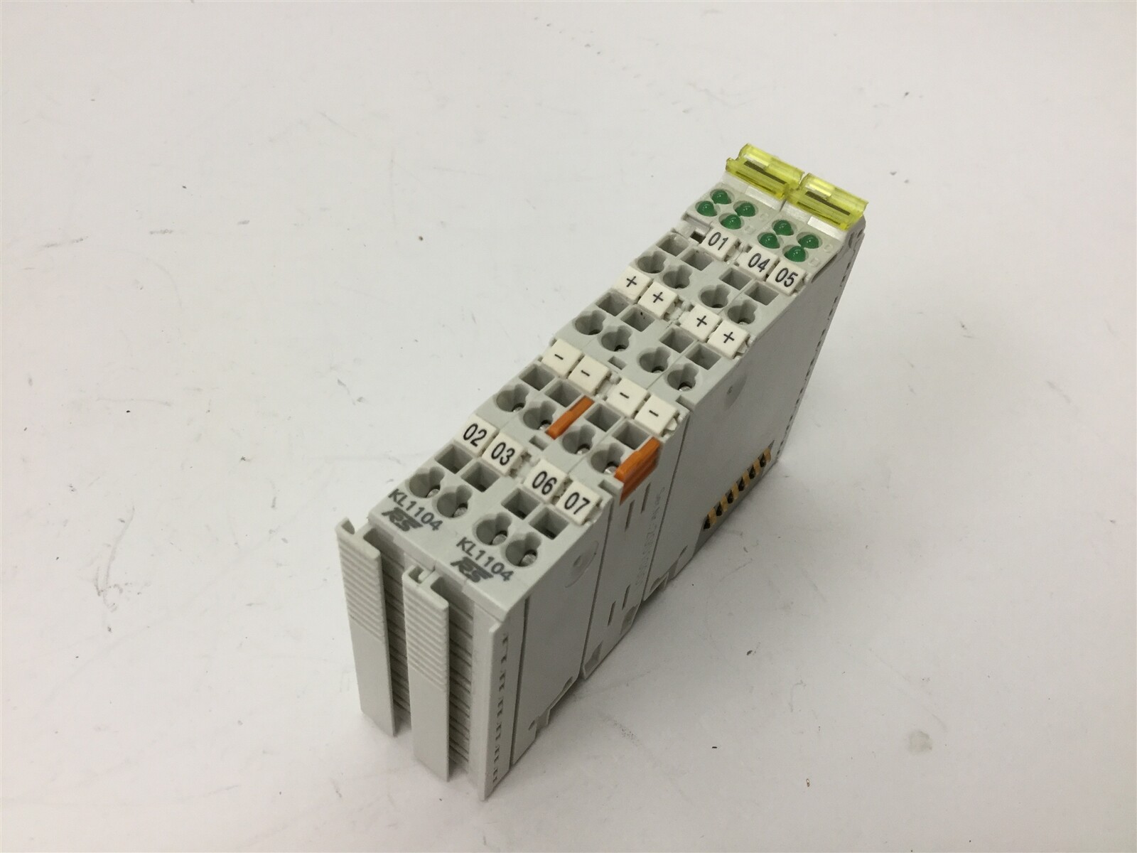 Lot of 2 TRS KL1104 4-Channel Digital Input Terminals, 4-Inputs, Voltage: 24VDC