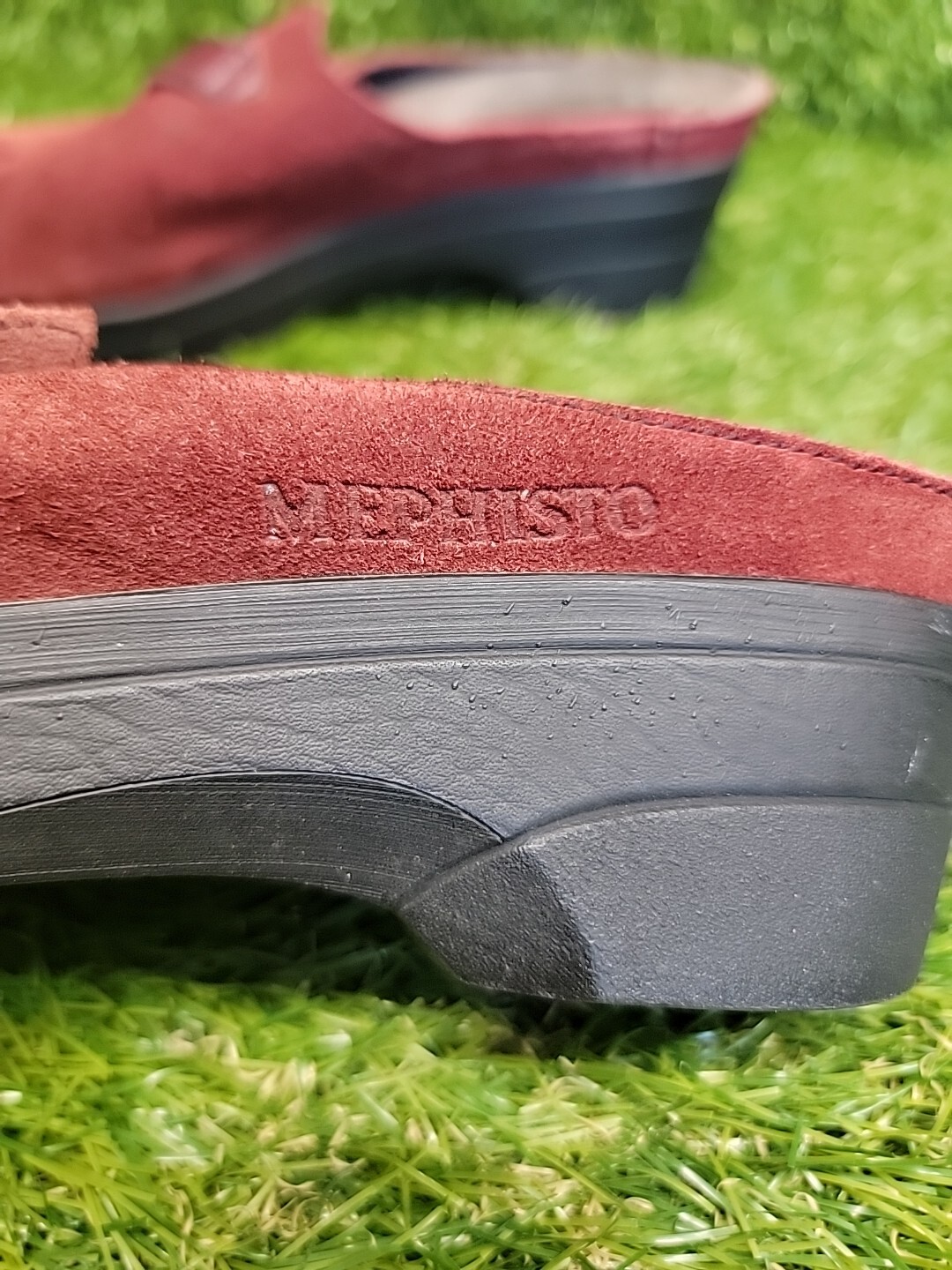 mephisto suede mules womens size 38