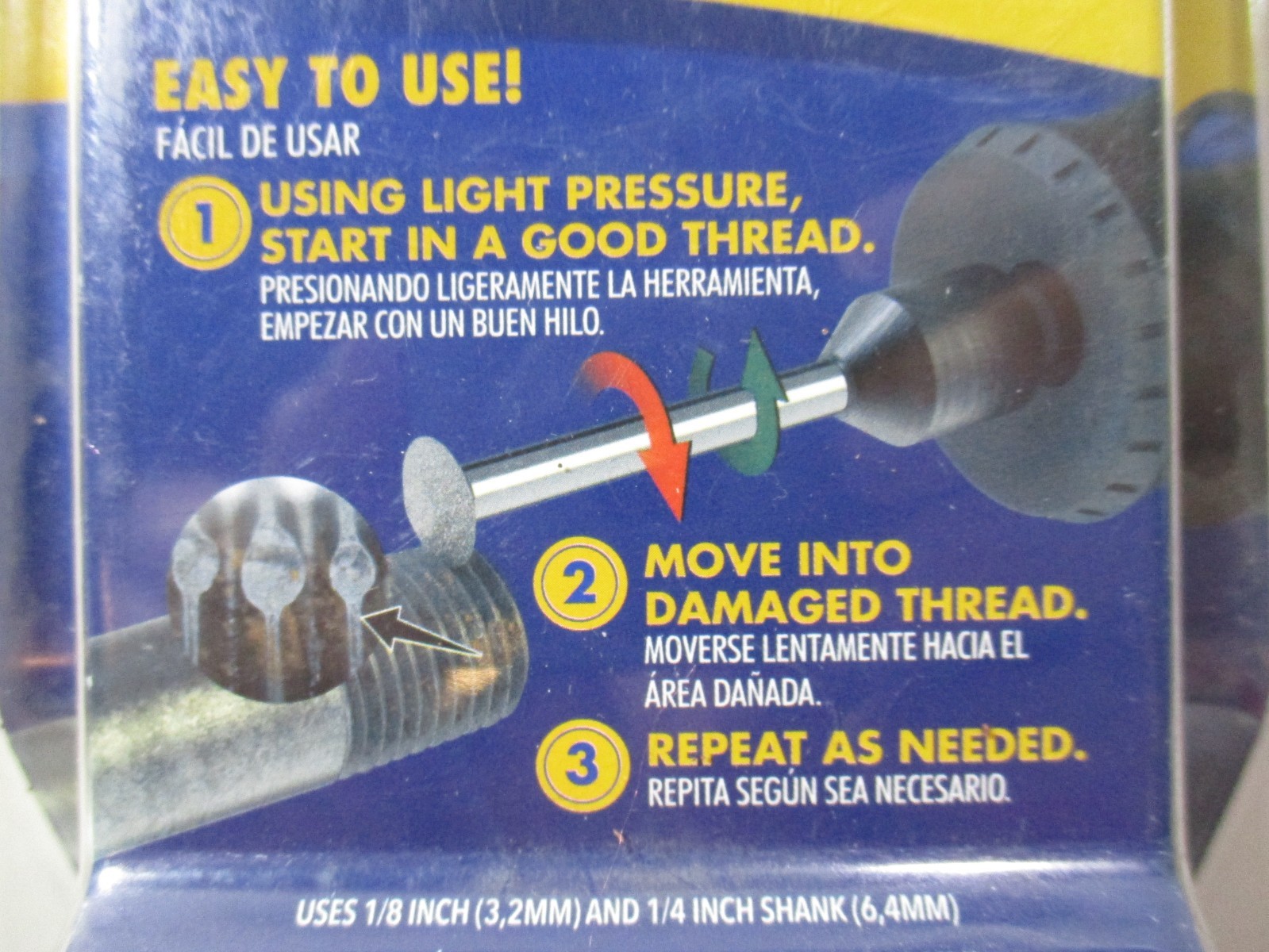 ROTARY THREAD Damaged Thread Repair Tool Chase Restore Repair Clean