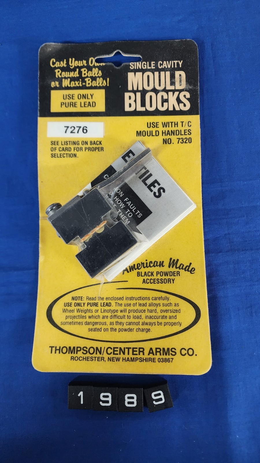 Thompson Center Single Cavity Maxi Ball Mold For .36 #7276