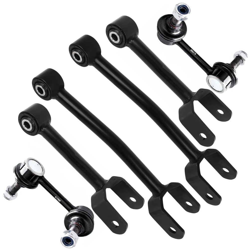 6pcs Rear Suspension Kit Inc Control Arms & Sway Bar Link for 200 Avenger 11-13