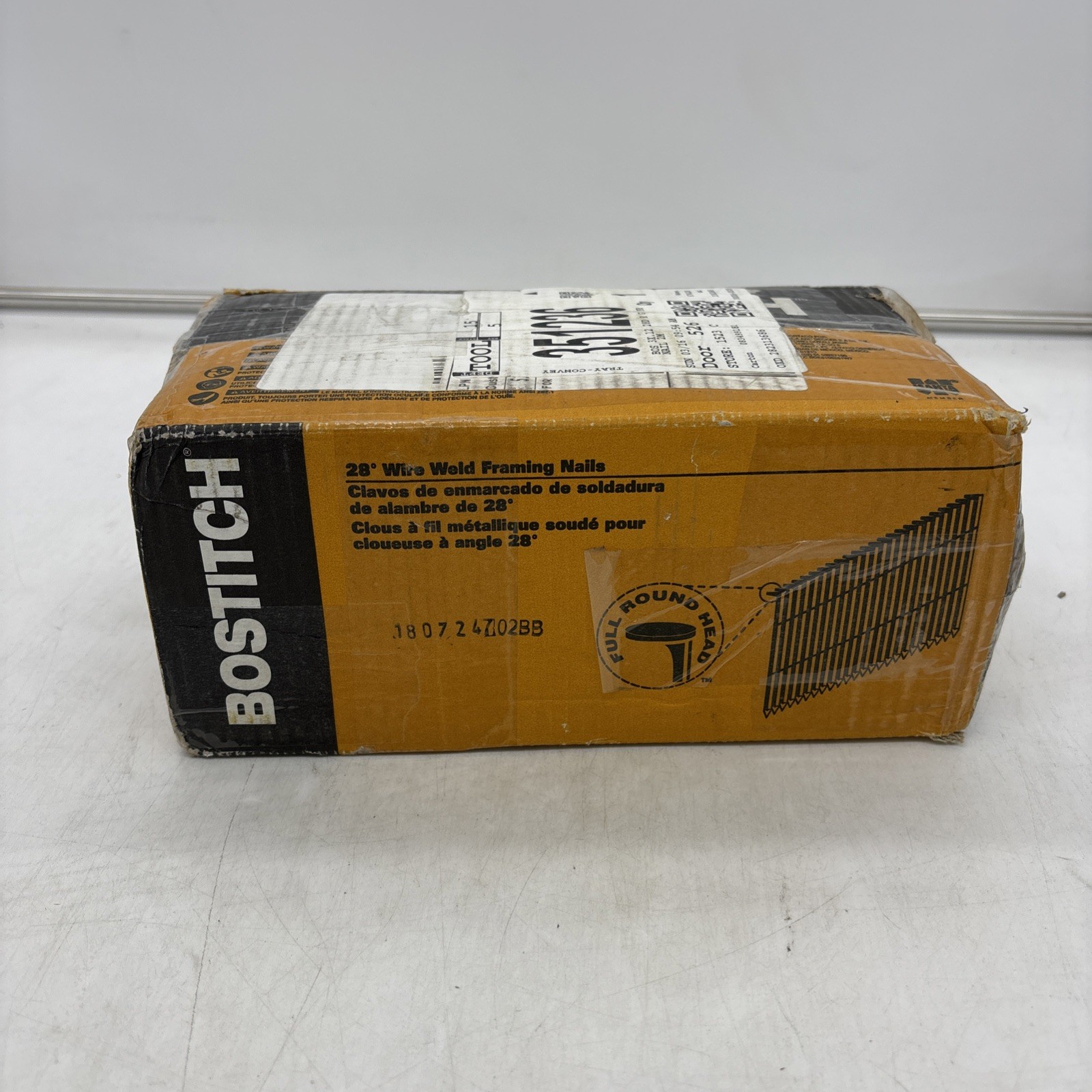 Bostitch S10DRGAL-FH Galvanized Ring Shank Wire Collated Framing Nails 3 in.