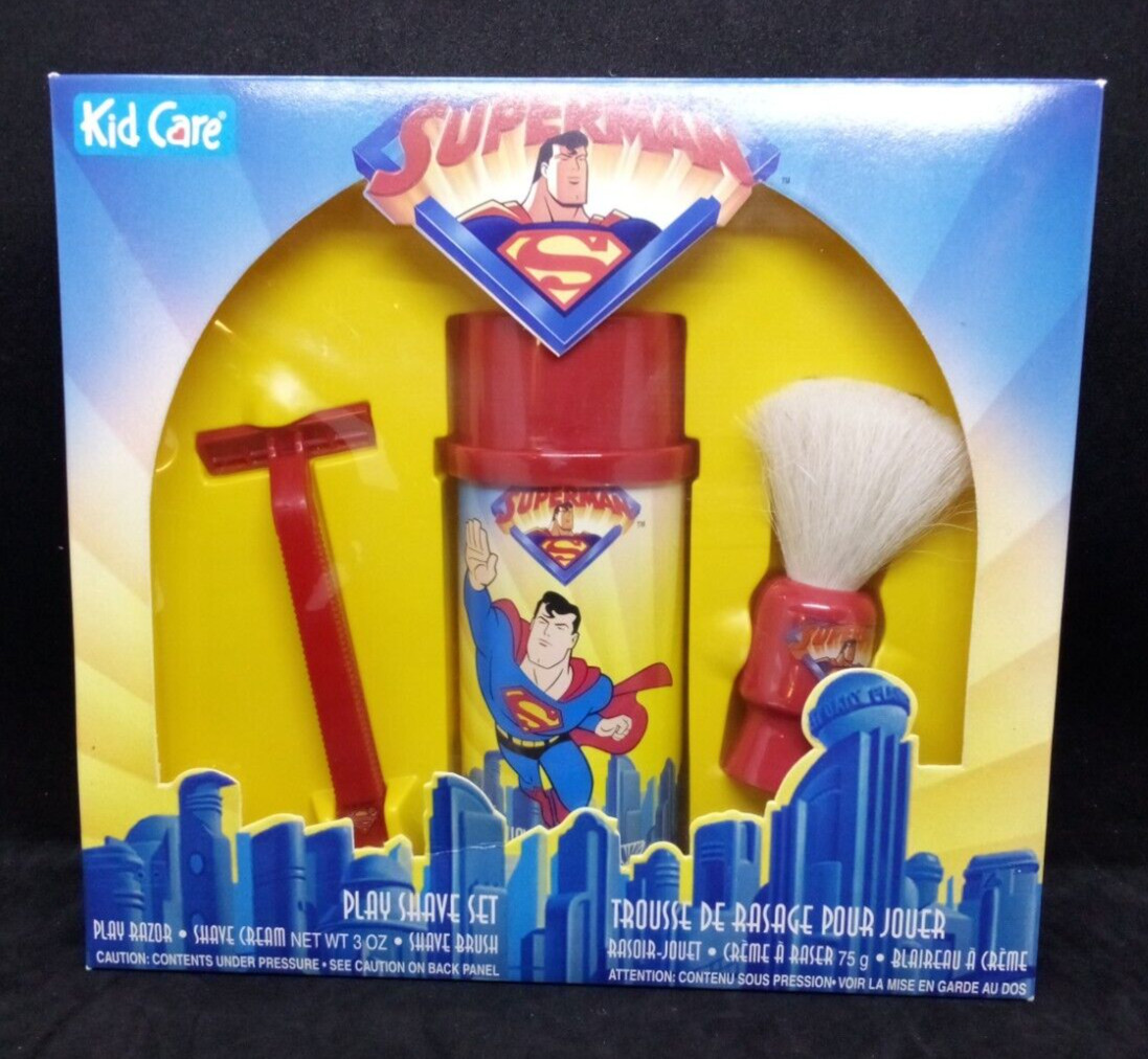 Superman Play Shave Set 1996 Kid Care DC Comics