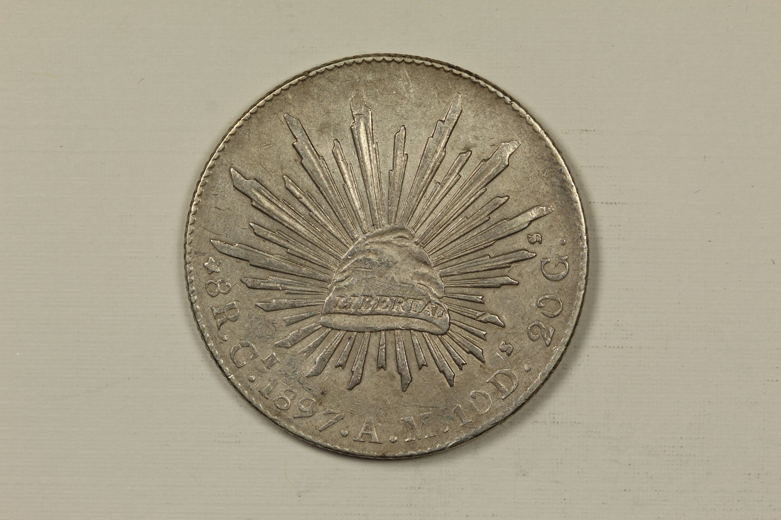 1897 Mexico 8 Reales Culiacan