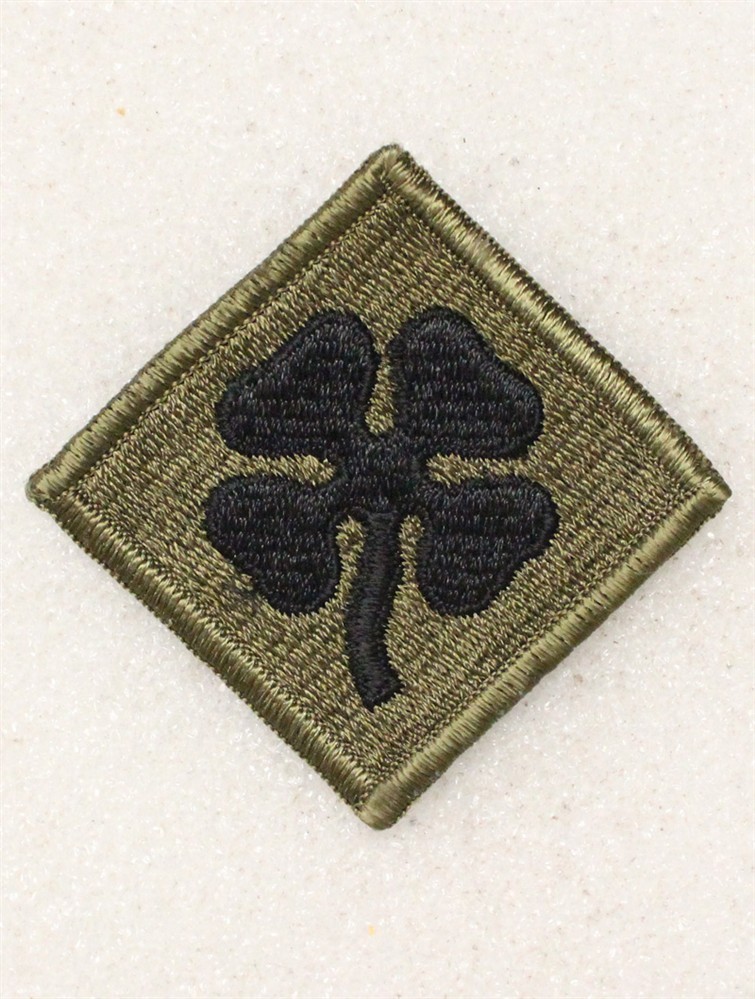 Army Patch: 4th Army - subdued, w/merrowed edge