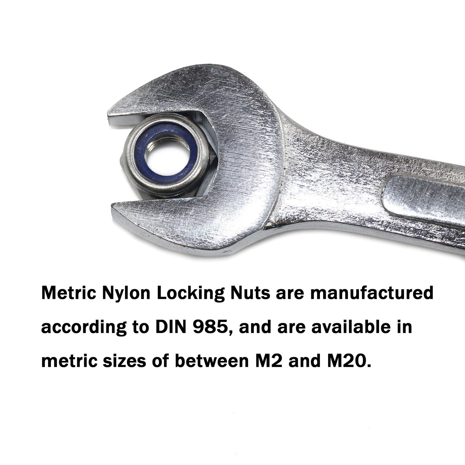 Quantity 50Pcs 1/4-20 Nylon Insert Hex Lock Nuts, (50 Pack), Plain