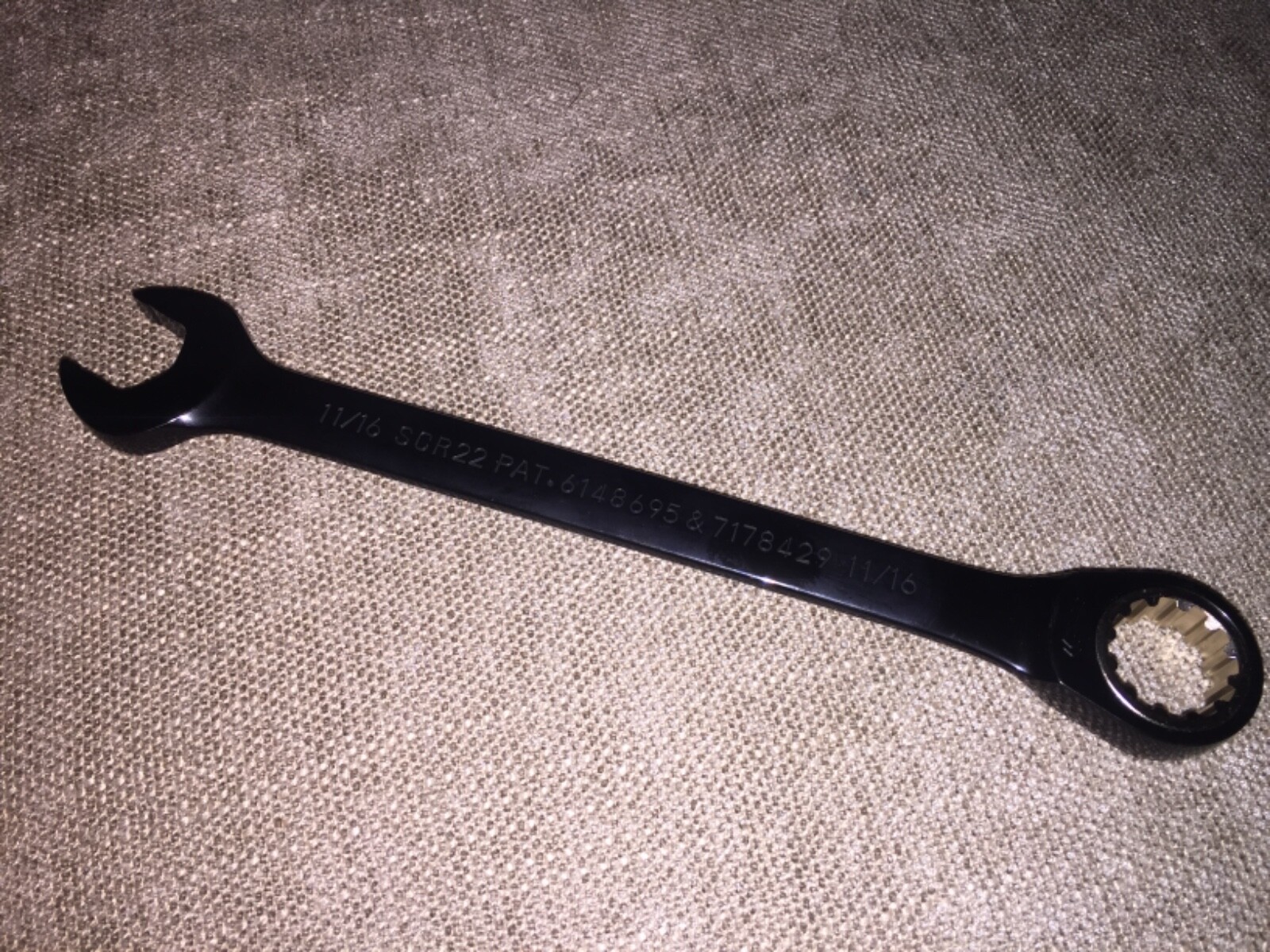 JSCR22 Proto 11/16" Anti-Slip Combination Ratcheting Wrench