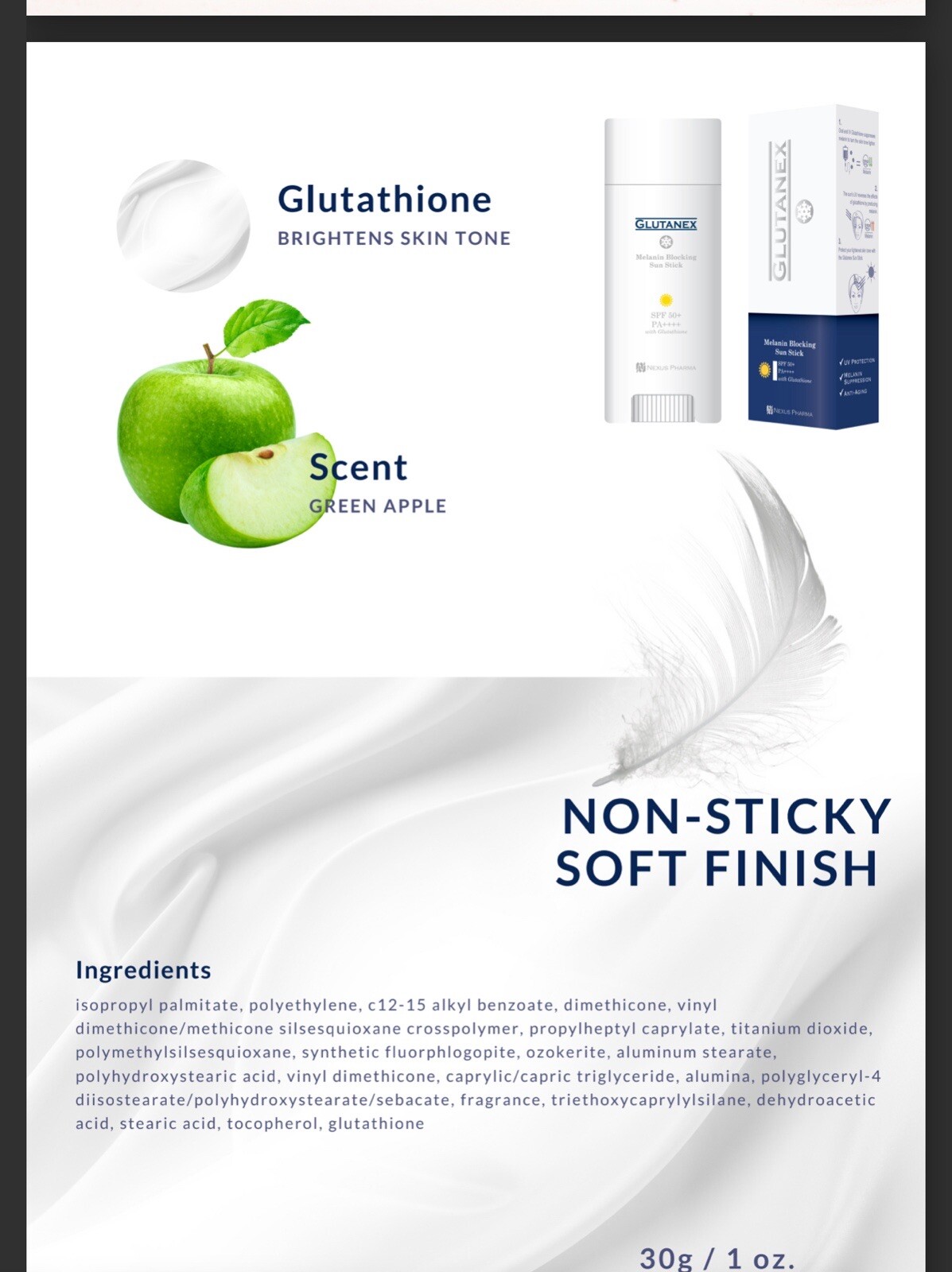 Melanin Blocking Sunstick spf 50+, PA ++++