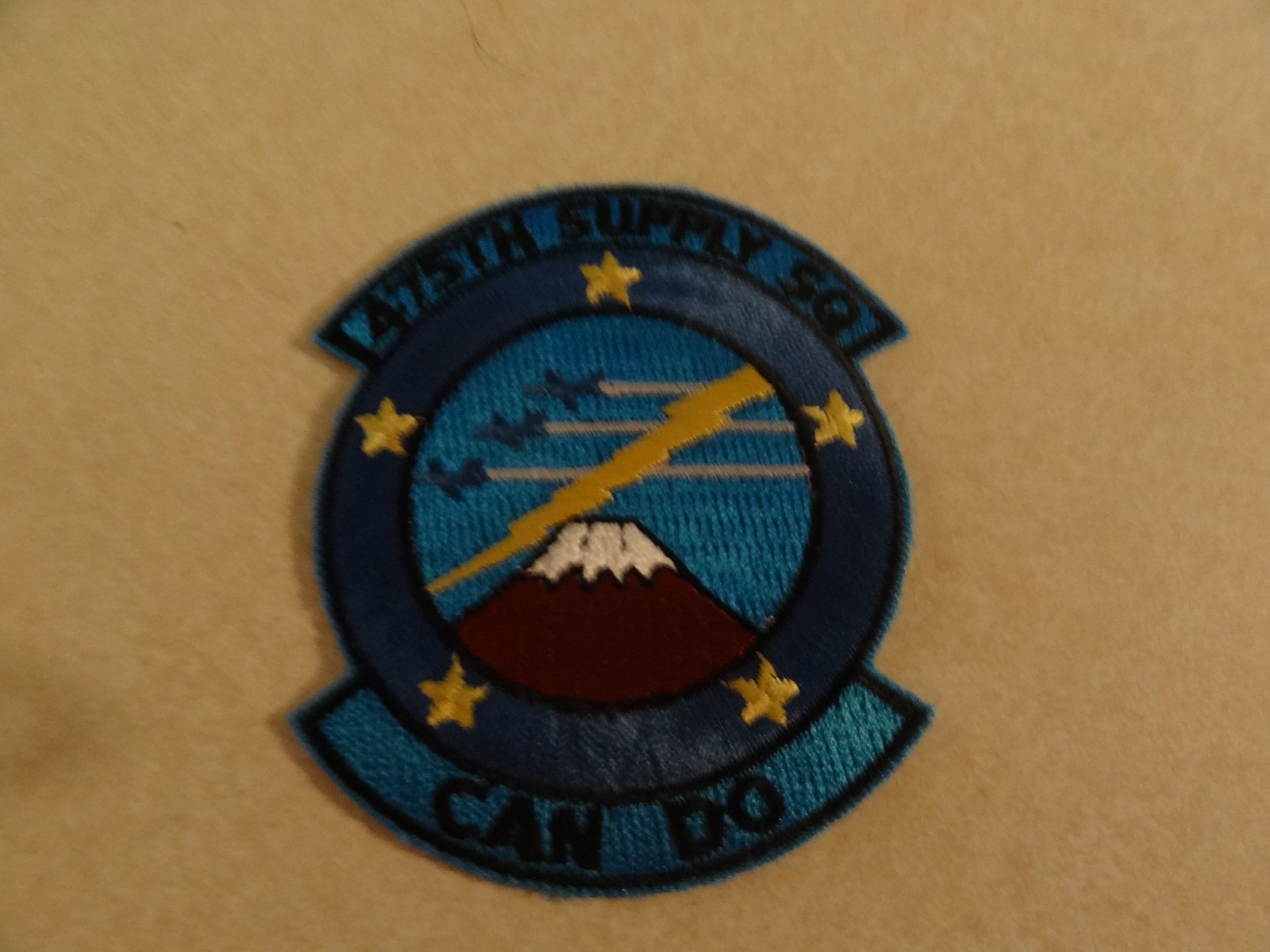 US MILITARY PATCH AIR FORCE POCKET 475TH SUPPLY SQUADRON CAN DO
