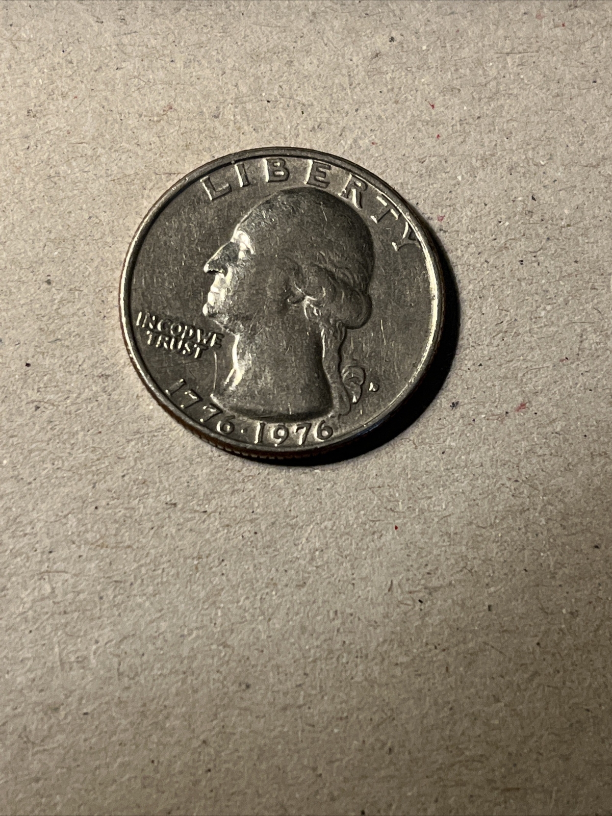 Rare US 1776-1976 D Bicentennial Quarter, filled Mint Mark