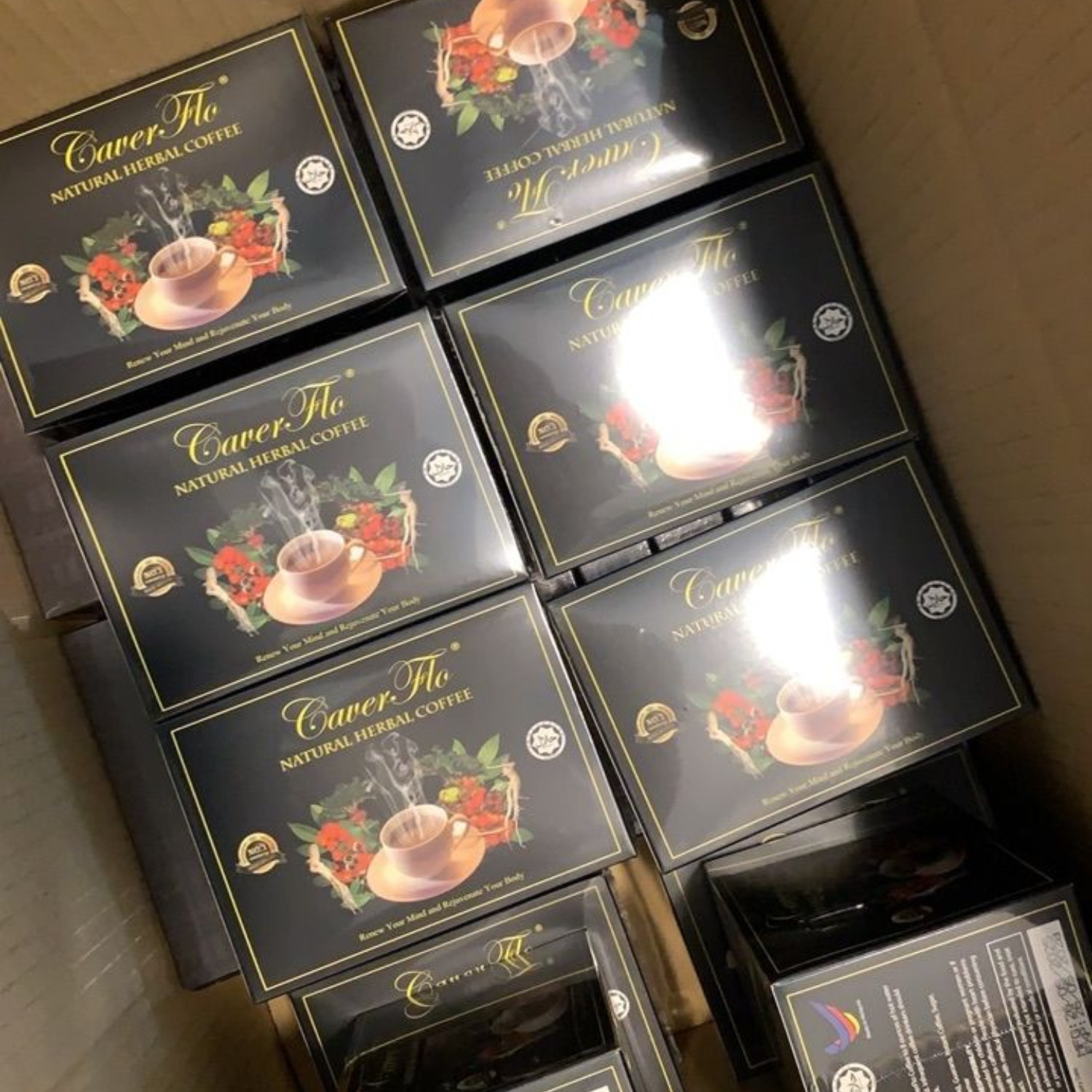 4 Boxes Organic Herbal Coffee 25g(4x10 Sachets) Natural Stamina & Energy Booster