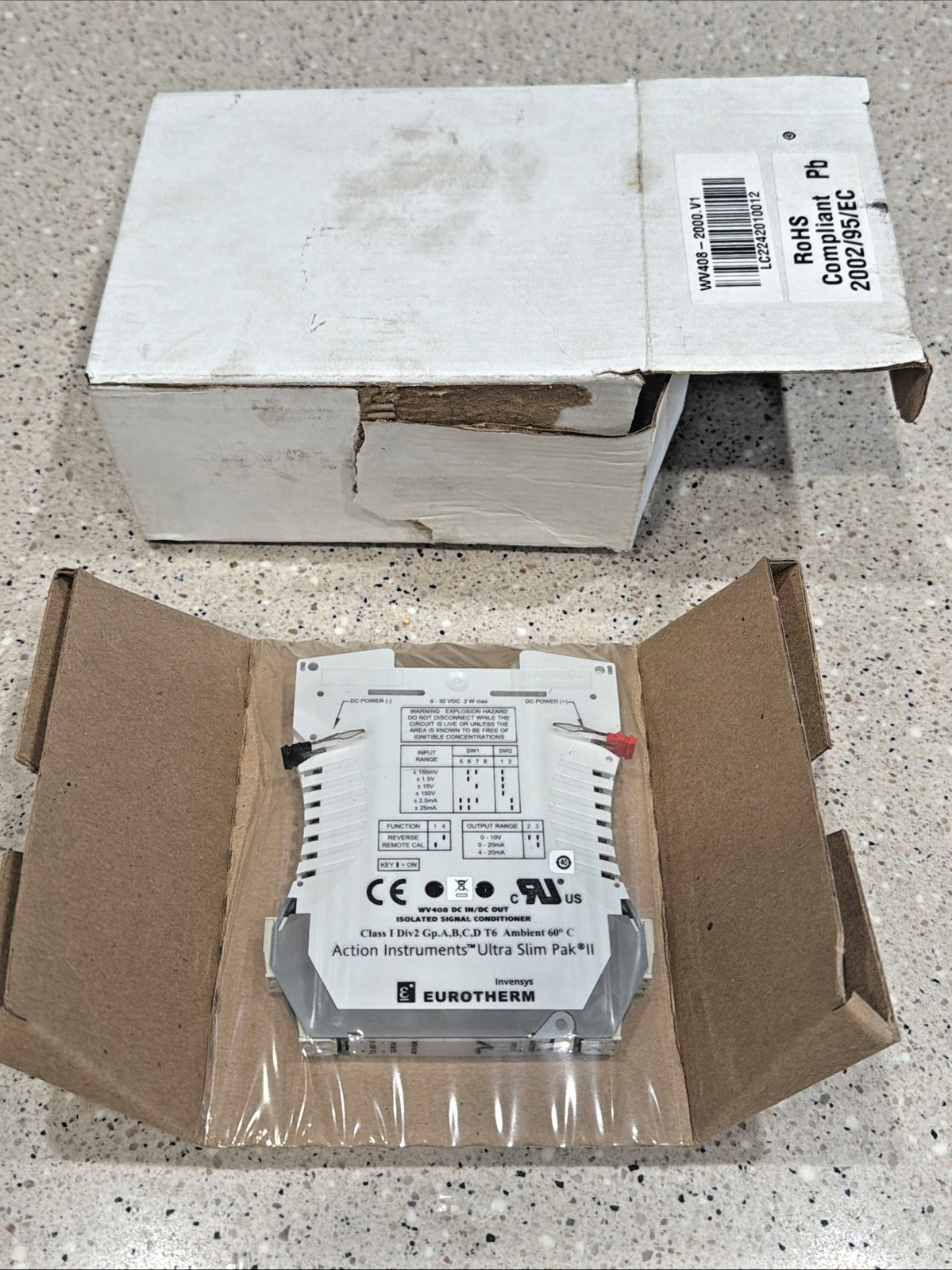 Eurotherm WV408-2000.V1 Ultra Slim Pak II WV408 Signal Conditioner *NEW*