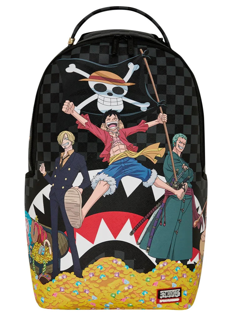 Sprayground One Piece TREASURE HUNT Backpack🔥New Black Bookbag Kids School Bag