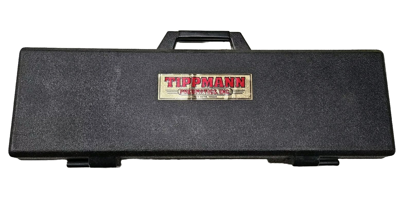 RARE Vintage Tippmann Pro Am Paintball Gun Factory Case Holds Barrel Feeder Tank