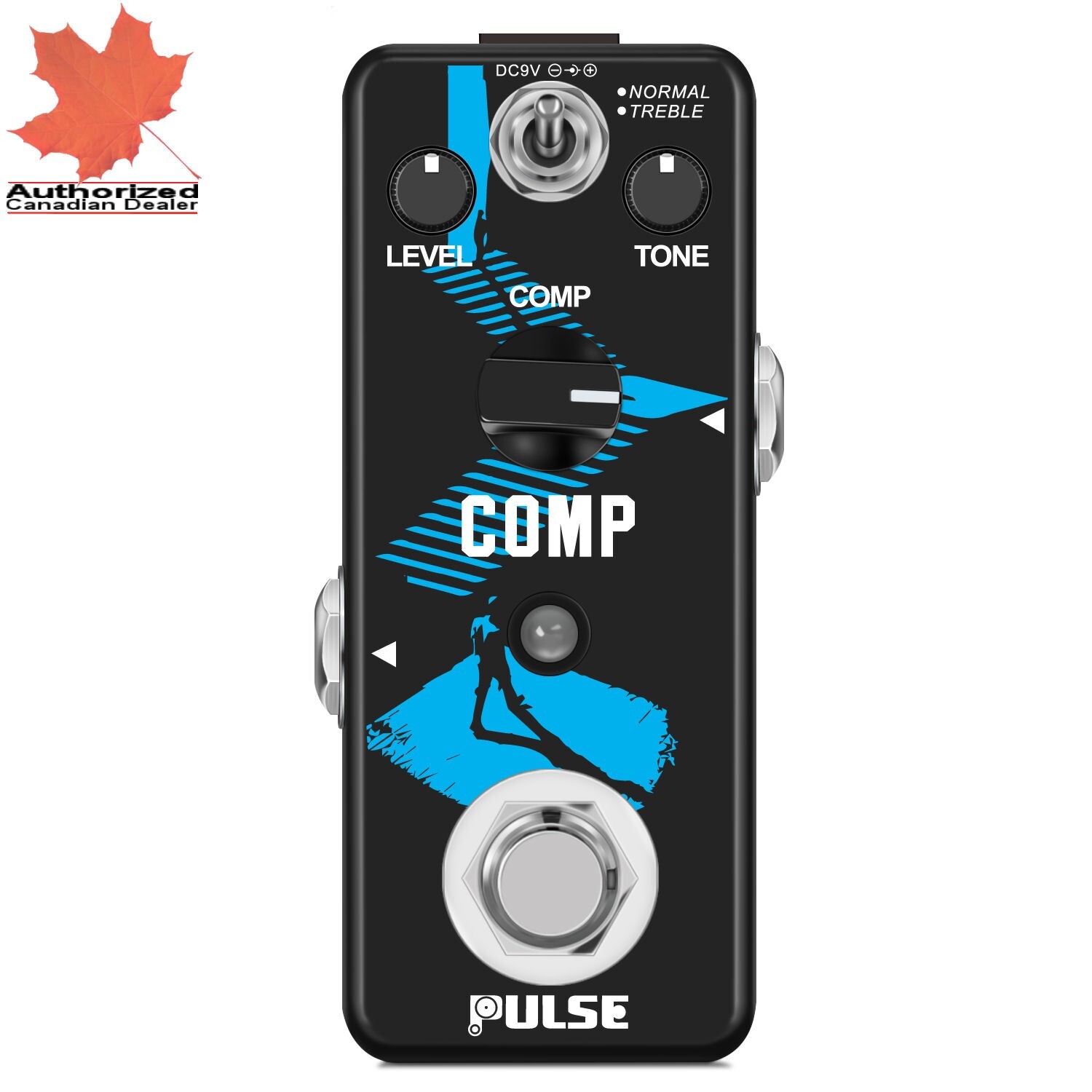 Pulse Technology COMP Compressor PT-33 Guitar or Bass Effect Pedal