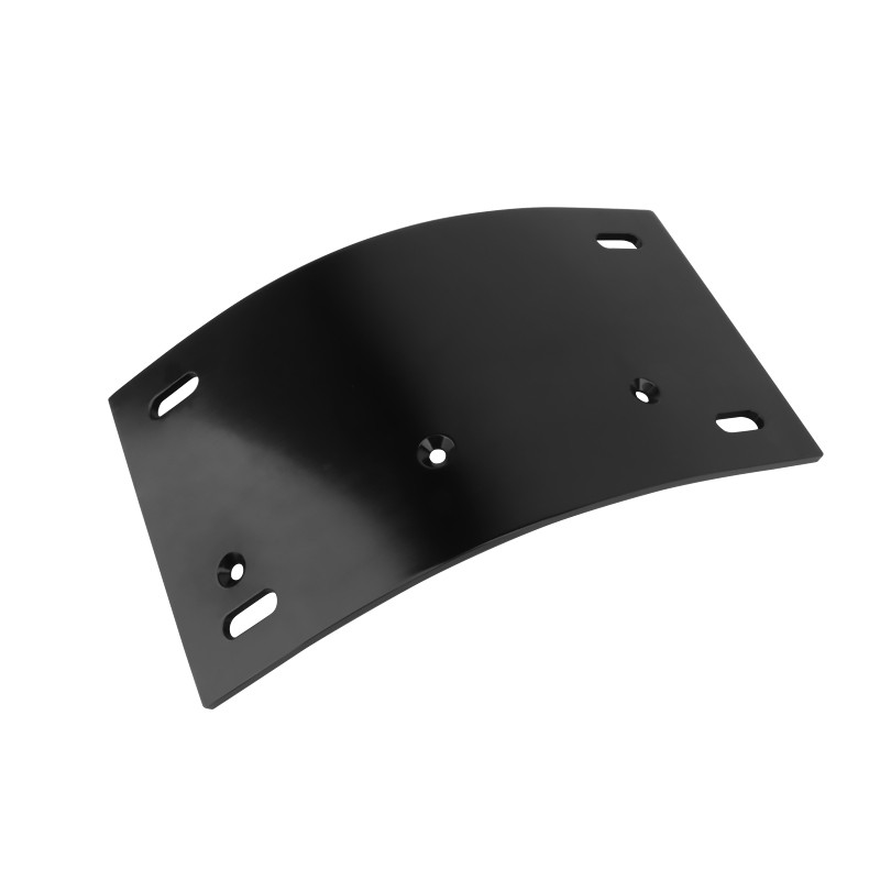Motorcycle Curved Vertical Side Mount License Plate Bracket For Harley Black