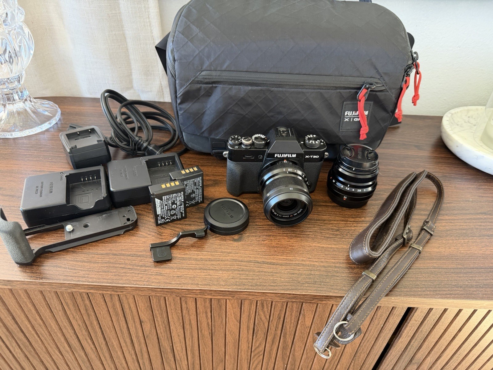 Fujifilm X-T30 Black Camera Accessory Bundle w/ Bag
