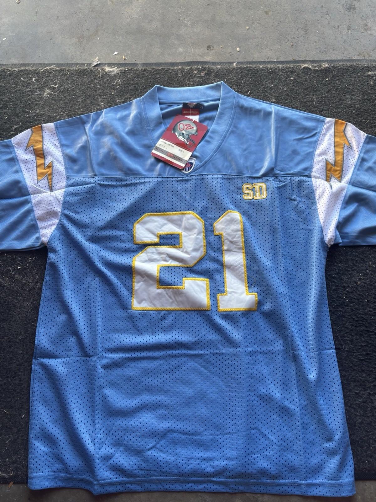 NEW In Packaging - SD Chargers LaDainian Tomlinson Football Jersey Size XL #21