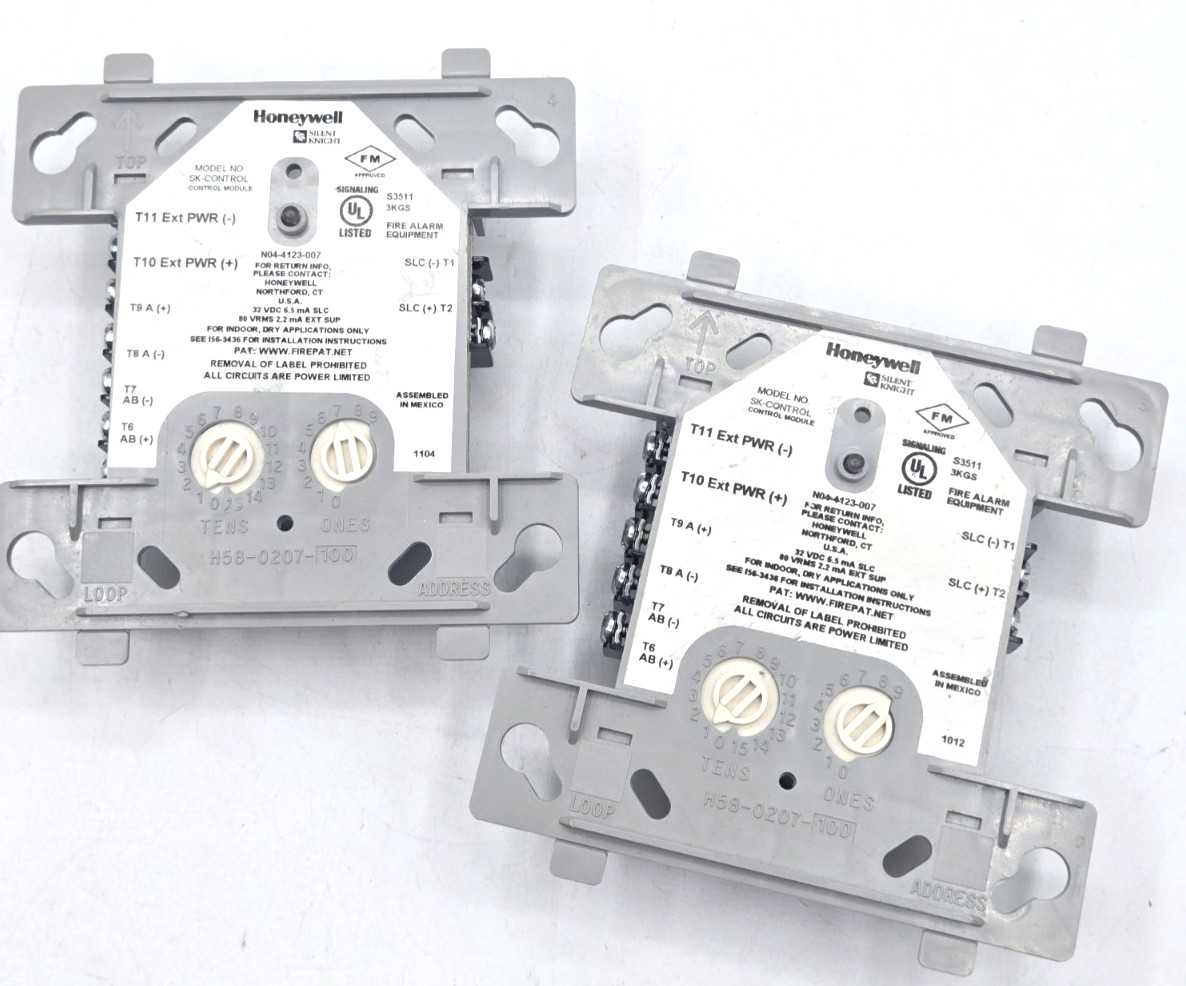 *LOT OF 2* Silent Knight SK-CONTROL Fire Alarm Control Module, Ships Free