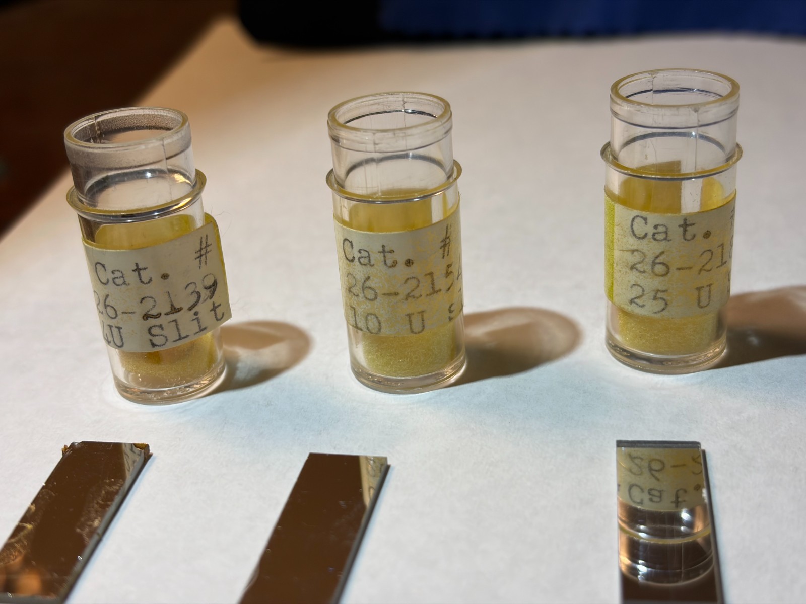 Vintage Precision Optical Slit & Mirror Target Set Scientific Lab Optics Used