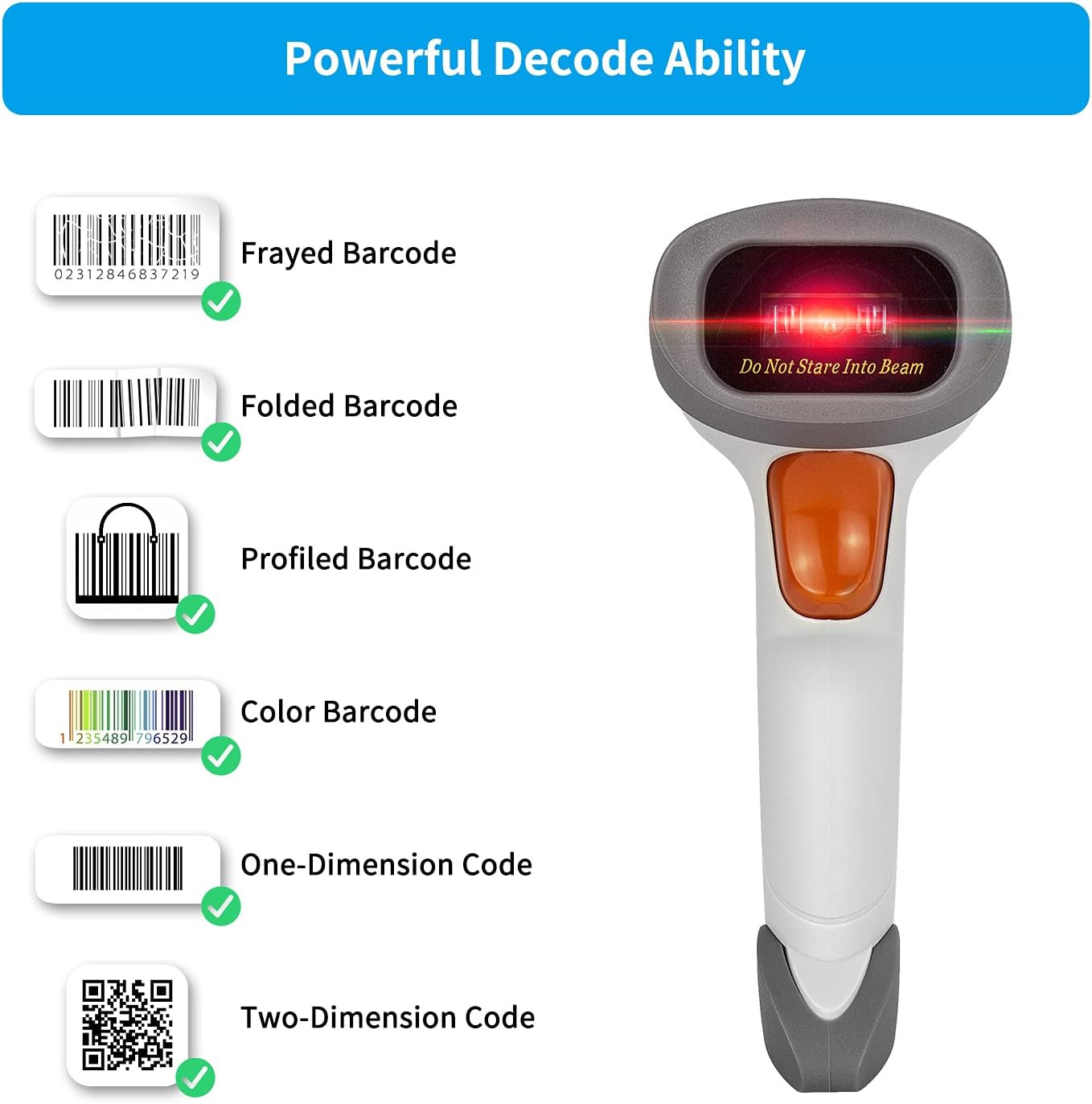 NetumScan Bluetooth 2D Barcode Scanner, 3 in 1 Automatic Wireless QR Barcode Rea