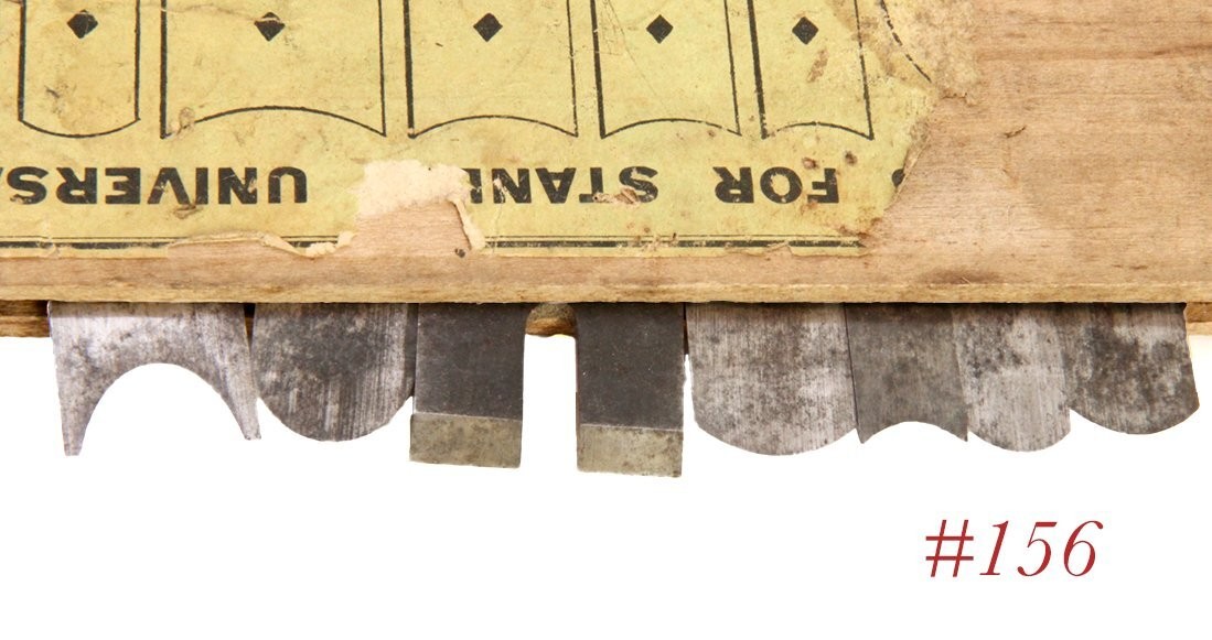 cutters irons STANLEY TOOLS 55 w box label Partial set