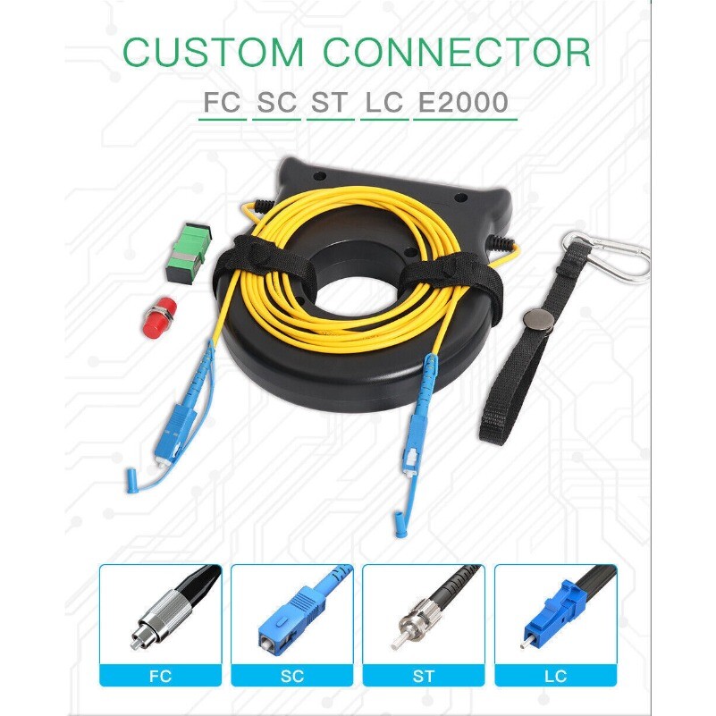 OTDR Launch Cable Fiber Ring Singlemode 9/125um 1000m OTDR Dead Zone Eliminator