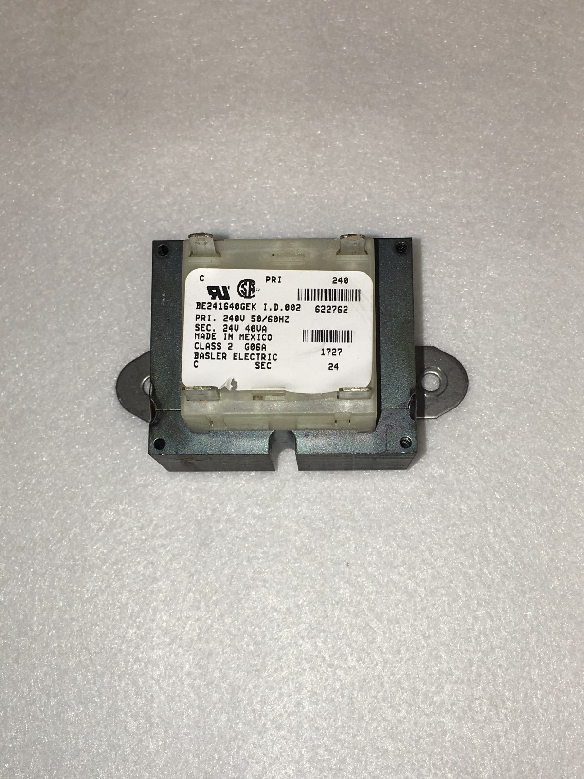 # 622762 Nortek Nordyne 240 volt to 24 volt Transformer Factory OEM Part