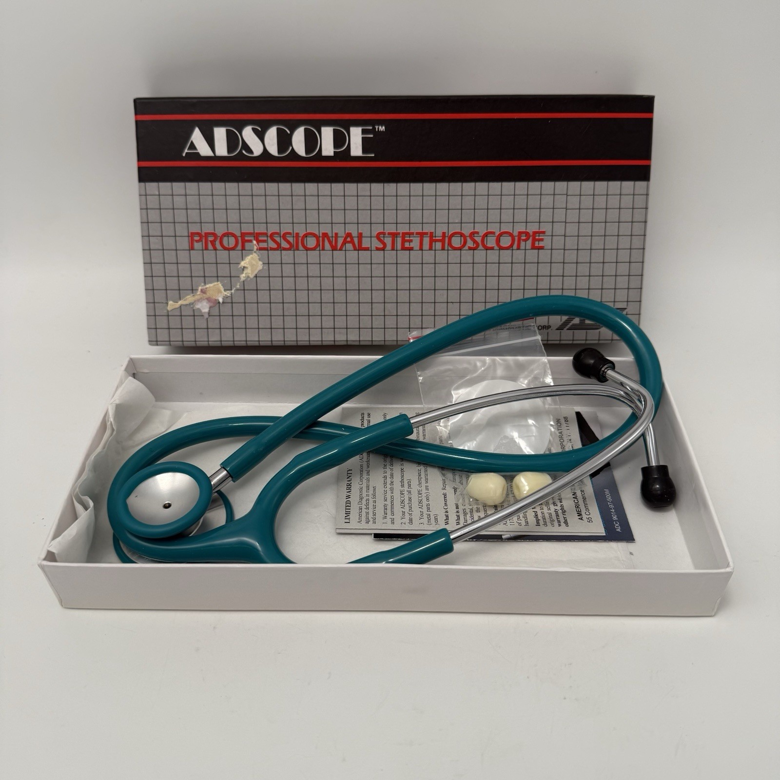 ADC Professional Adscope Stethoscope #609TL TEAL Style 308 - BRAND NEW