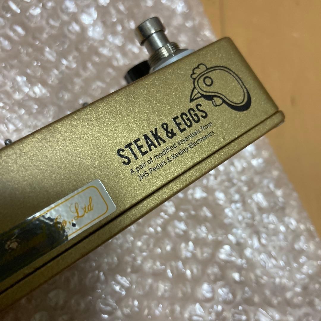 JHS Pedals STEAK EGGS Overdrive Compressor Guitar Effector Pedal Gold