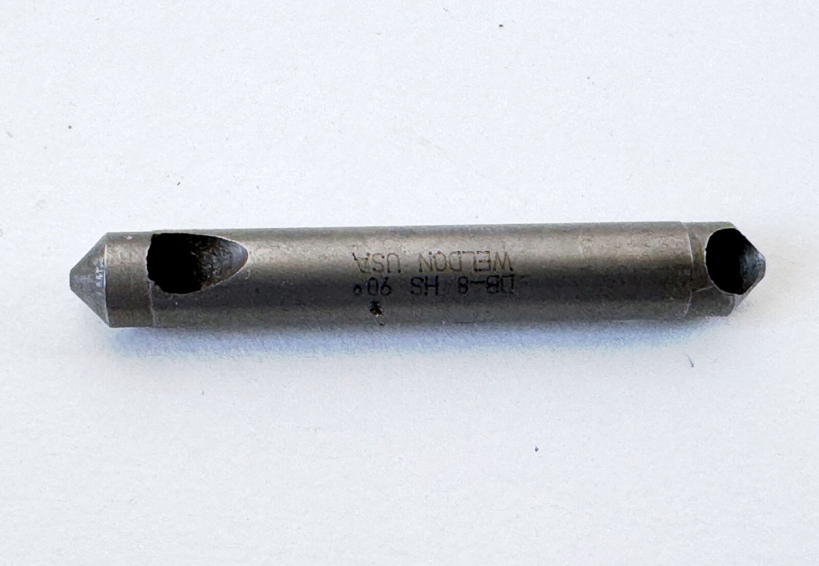 WELDON DB-8 90° Zero Flute Countersink Deburring 1/8-15/64" Cutting Dia. USA HSS