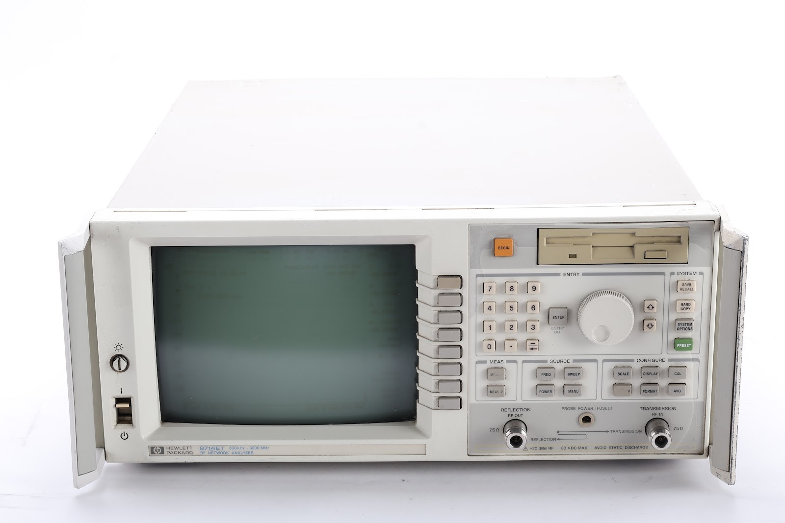 HP 8714ET 300kHz-3GHz RF Vector Network Analyzer - No Options - Fair Condition
