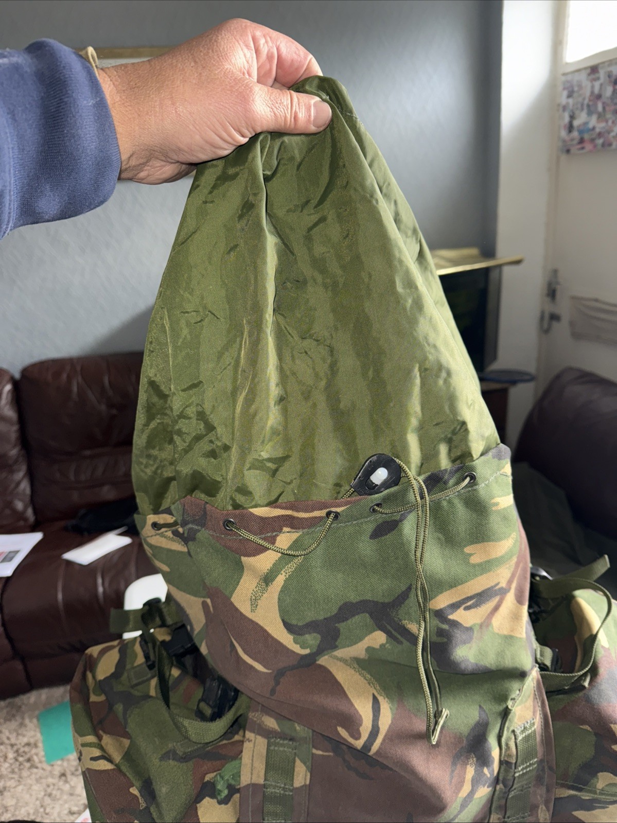 British Army Issue Rucksack + Frame Long Convoluted Back DPM + Side Pouches INF