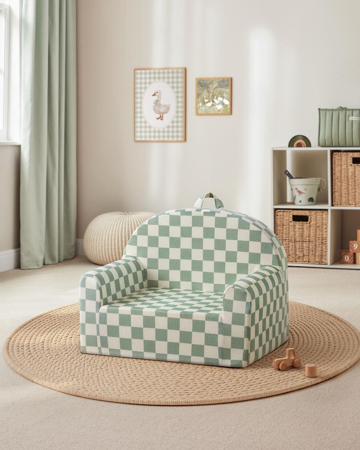 Toddler Chair, Snuggly Soft Kids Sofa Chair, Supportive Toddler Couch for Boy...