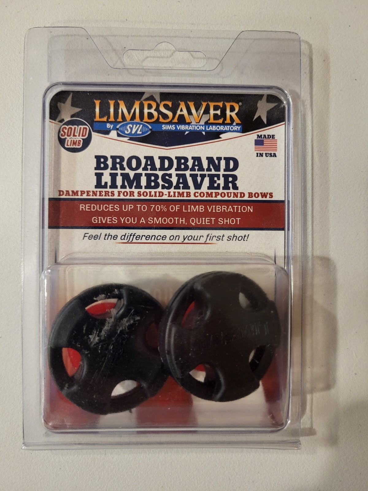 LimbSaver Broadband Limbsaver Dampeners Solid Limb Compound Bow 2-Pack New