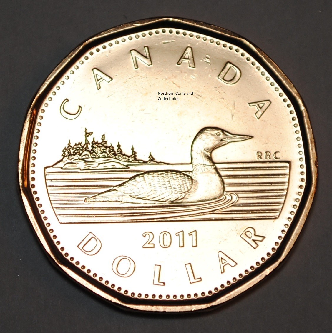 Canada 2011 BU 1 Dollar Canadian Loonie from mint roll