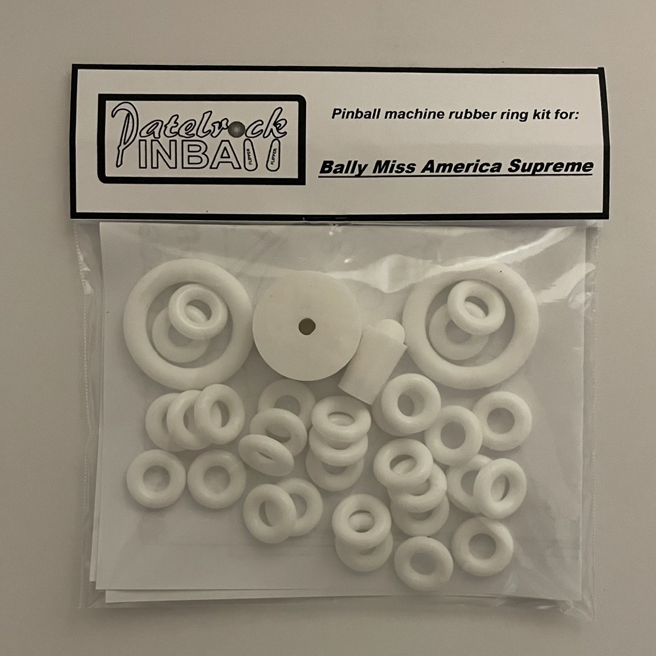 1976 Bally Miss America Supreme Pinball / Bingo Machine Rubber Ring Kit