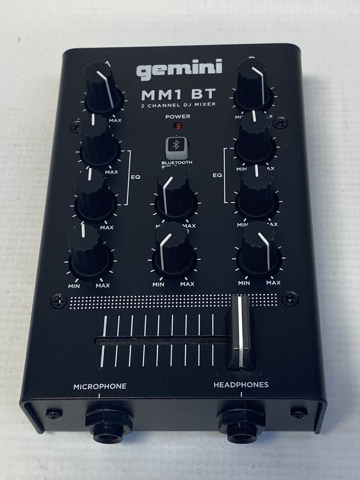 Gemini MM1BT 2-Channel DJ Mixer with Bluetooth