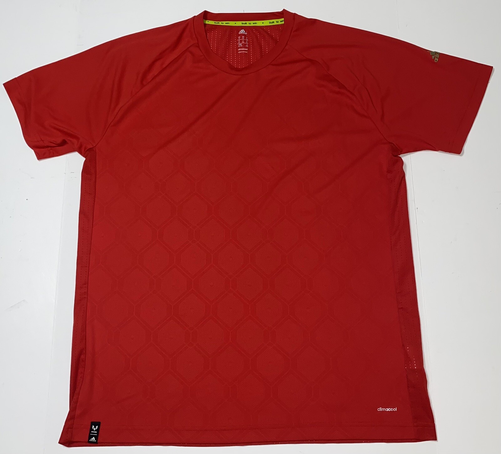 Adidas Climacool Lionel Messi T Shirt Red Men’s Size XL EUC
