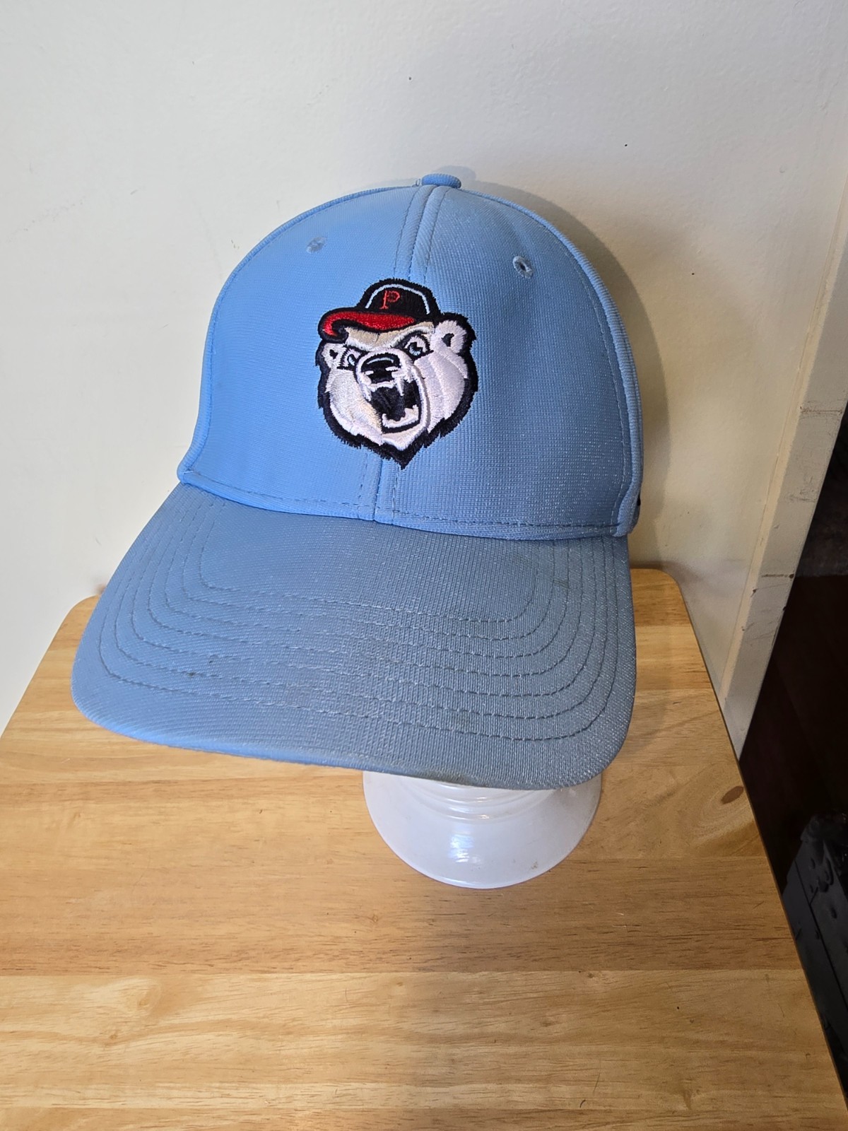 Vintage Pawsox Baseball Hat Light Blue w/Paws from Pawtucket 47 Brand Adjustable